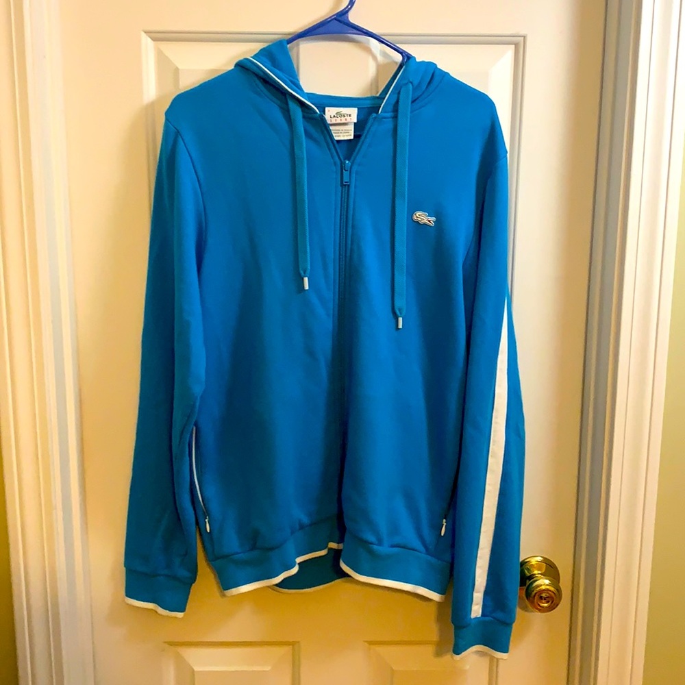 Lacoste blue hoodie